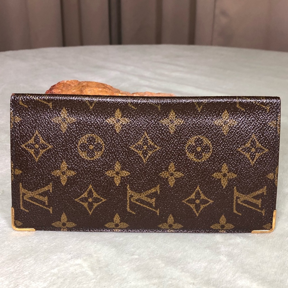 Vintage Louis Vuitton Monogram Bifold Long Wallet unisex FRANCE